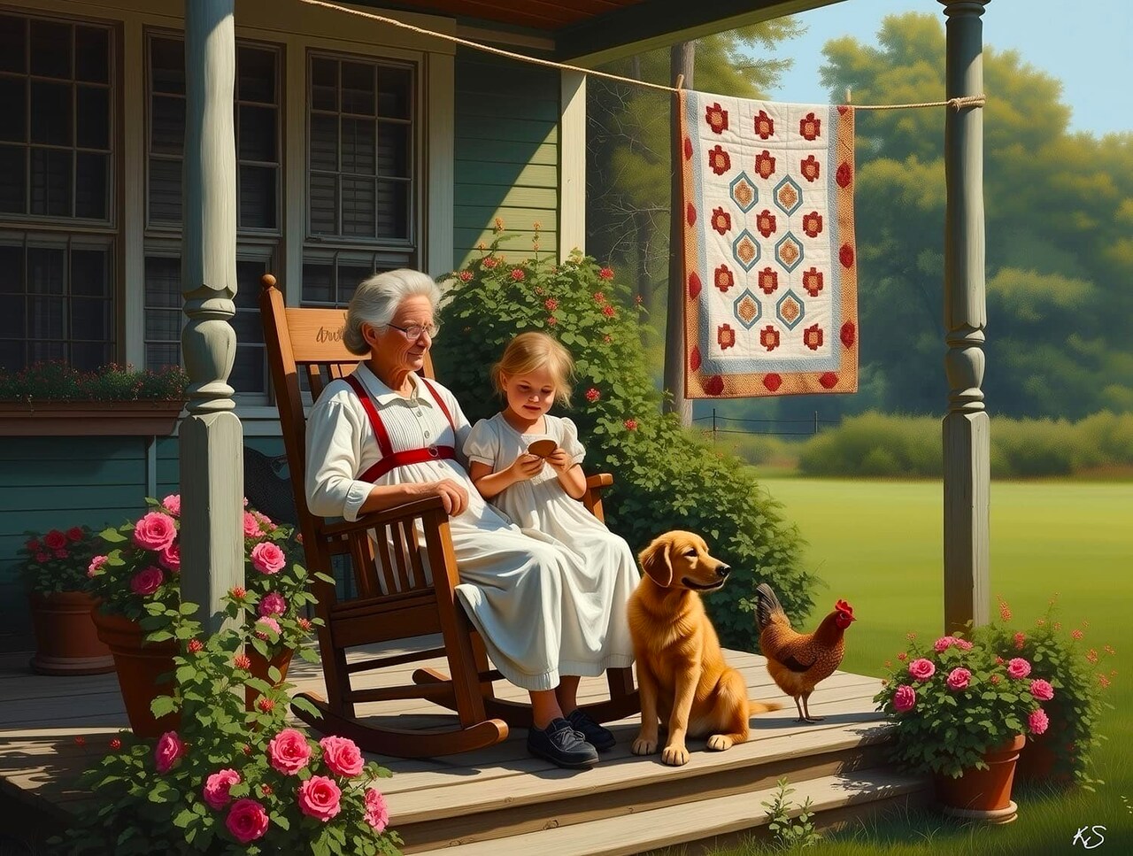 Sunsout Cookies with Granny 300 pc Mothers Day Jigsaw Puzzle 77401